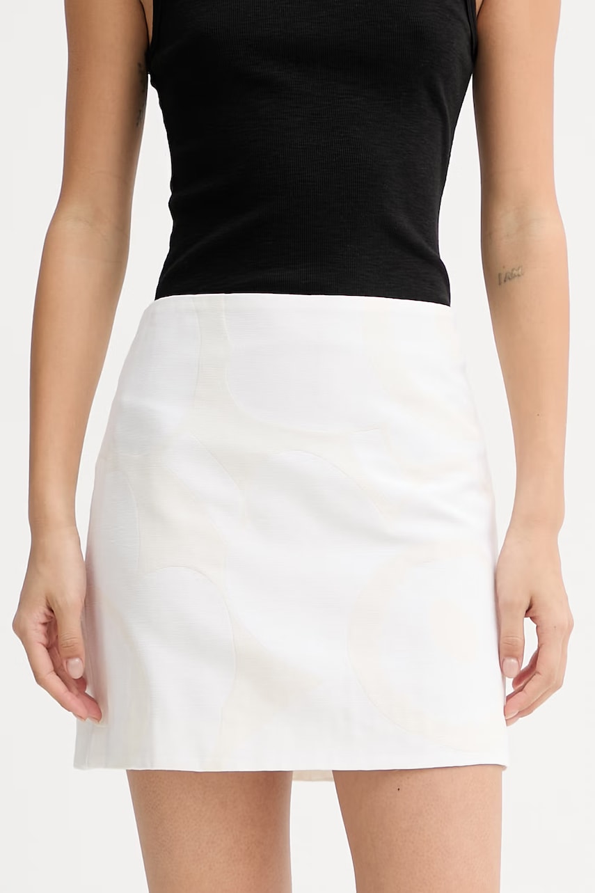 Marimekko fustă cu bumbac