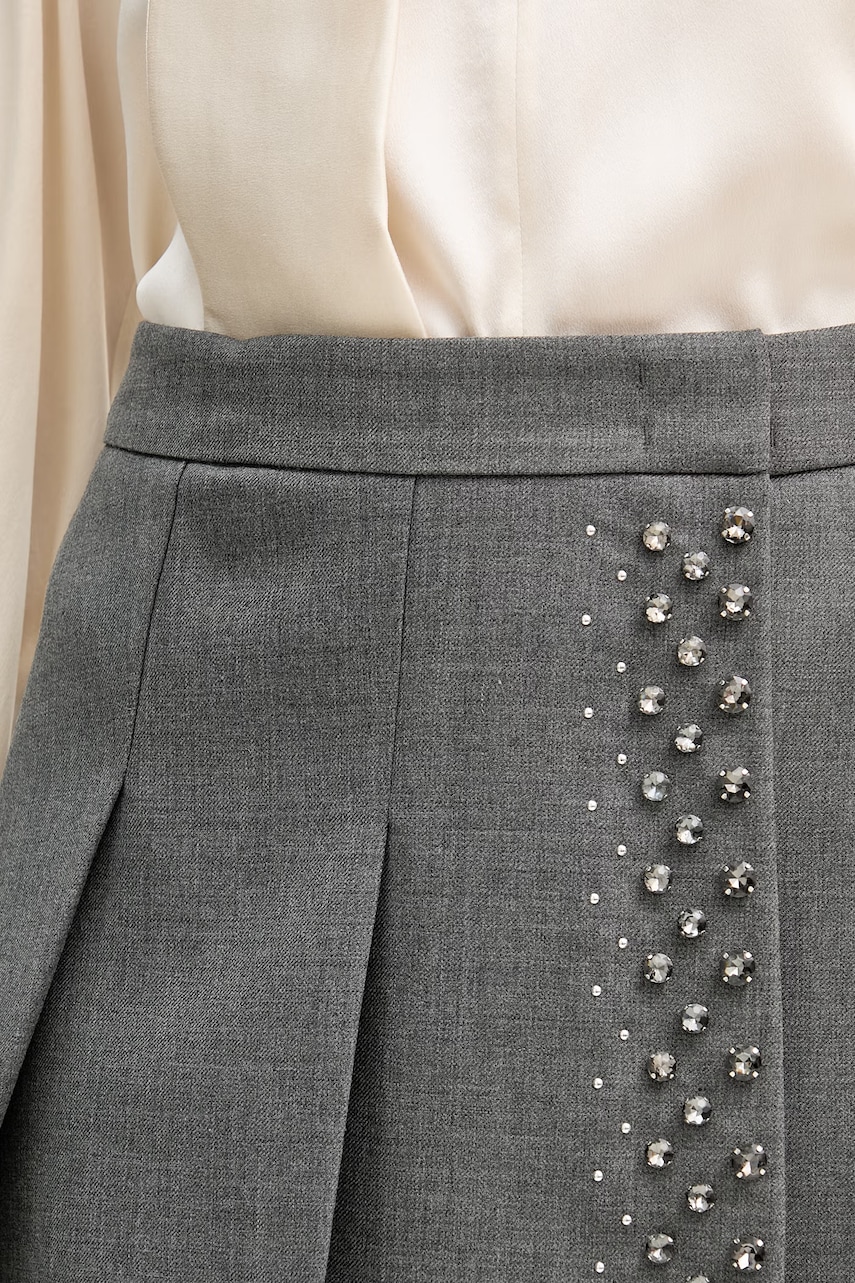 Sukně s příměsí vlny MAX&amp;Co. MCOPRUGNA (obrázek 4)