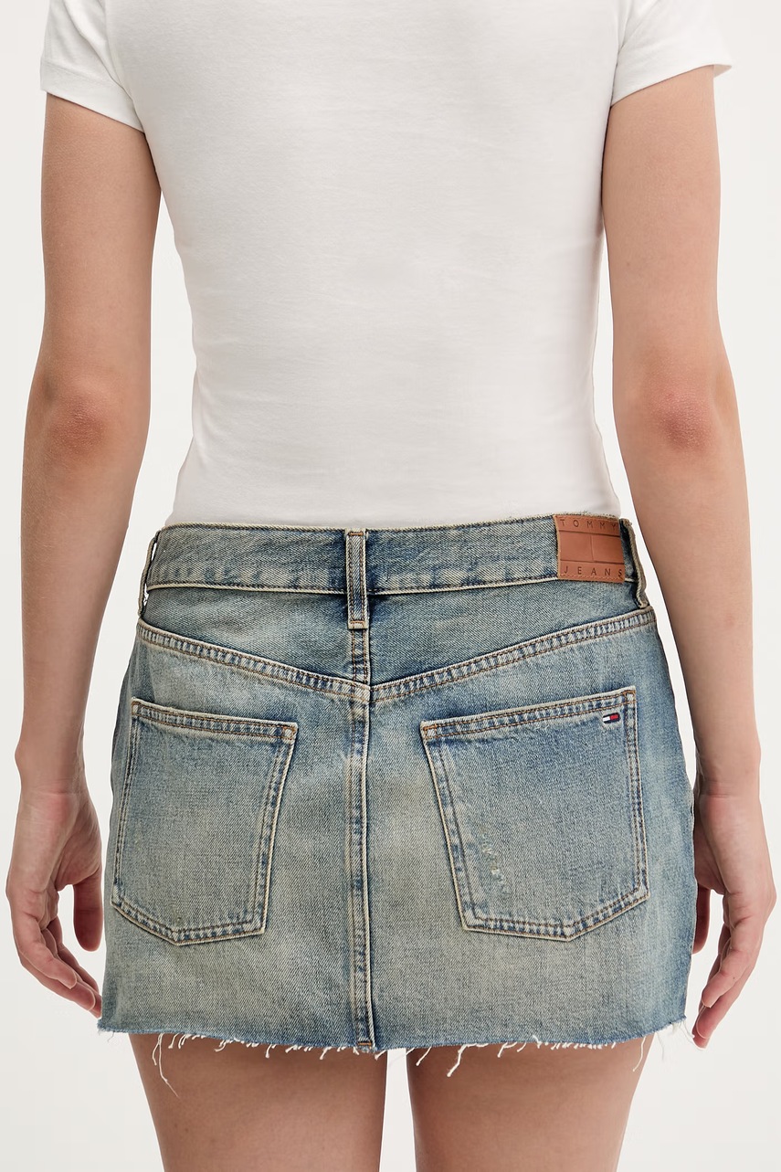 Tommy Jeans sukňa rifľová