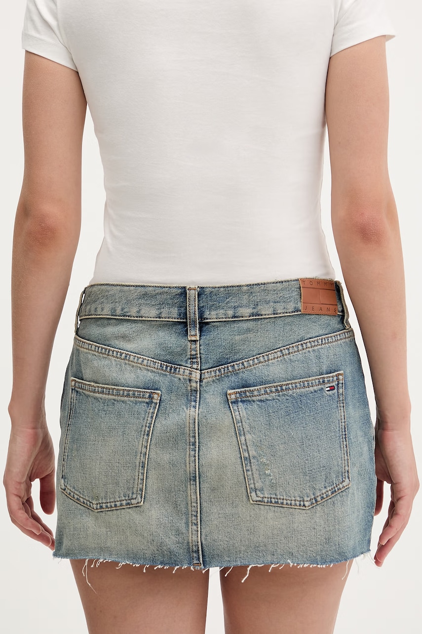 Tommy Jeans sukňa rifľová