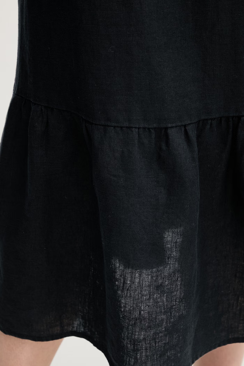 Lněná sukně Dkny (obrázek 4)