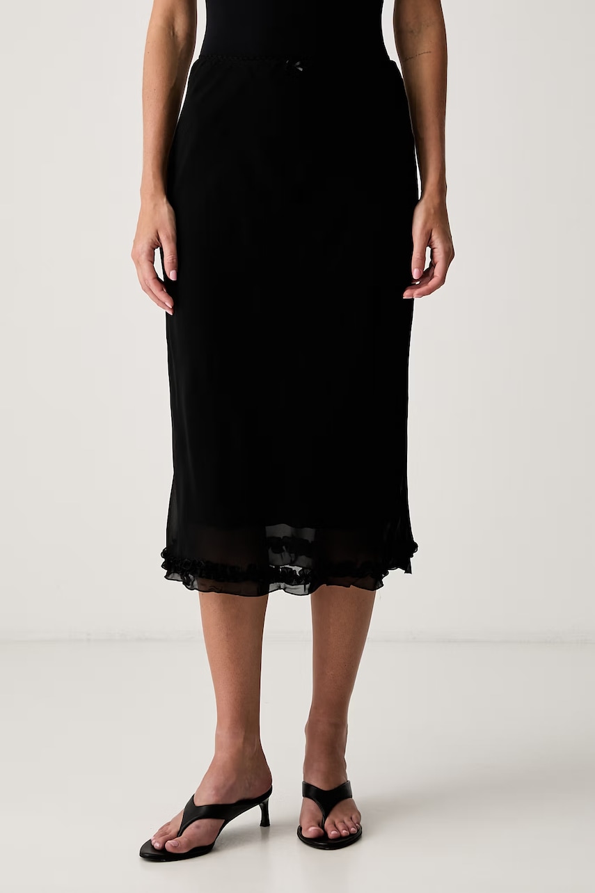 Le Privé spódnica z wiskozy MELISSA SKIRT NOIR