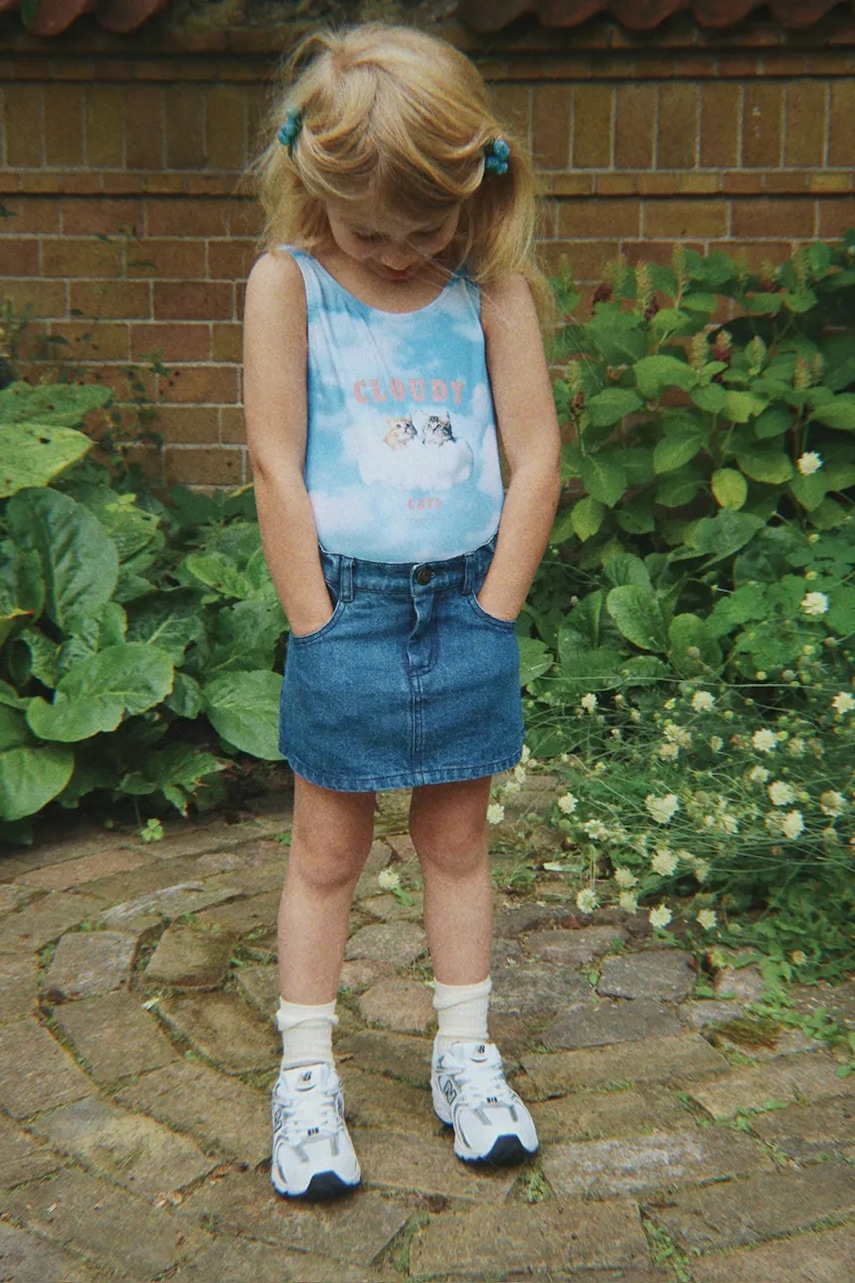 Konges Sløjd fustă din denim MAGOT SKIRT GOTS