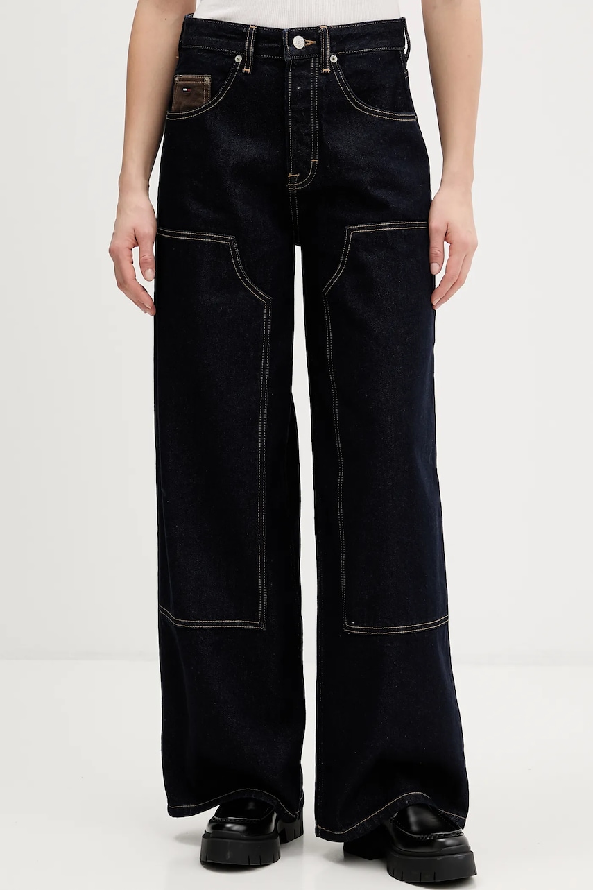 Tommy Jeans blugi culoarea bleumarin, DW0DW22550