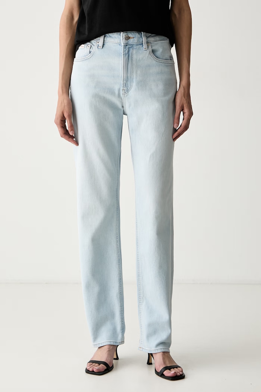 Calvin Klein Jeans blugi straight pentru femei