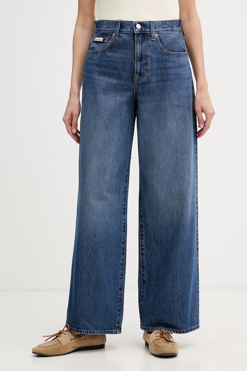 Calvin Klein Jeans blugi wide leg pentru femei
