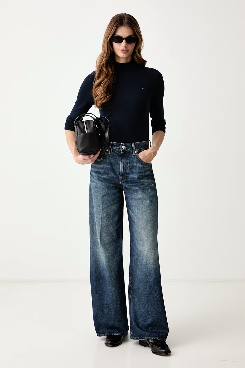 Tommy Hilfiger τζιν wide leg γυναικεία
