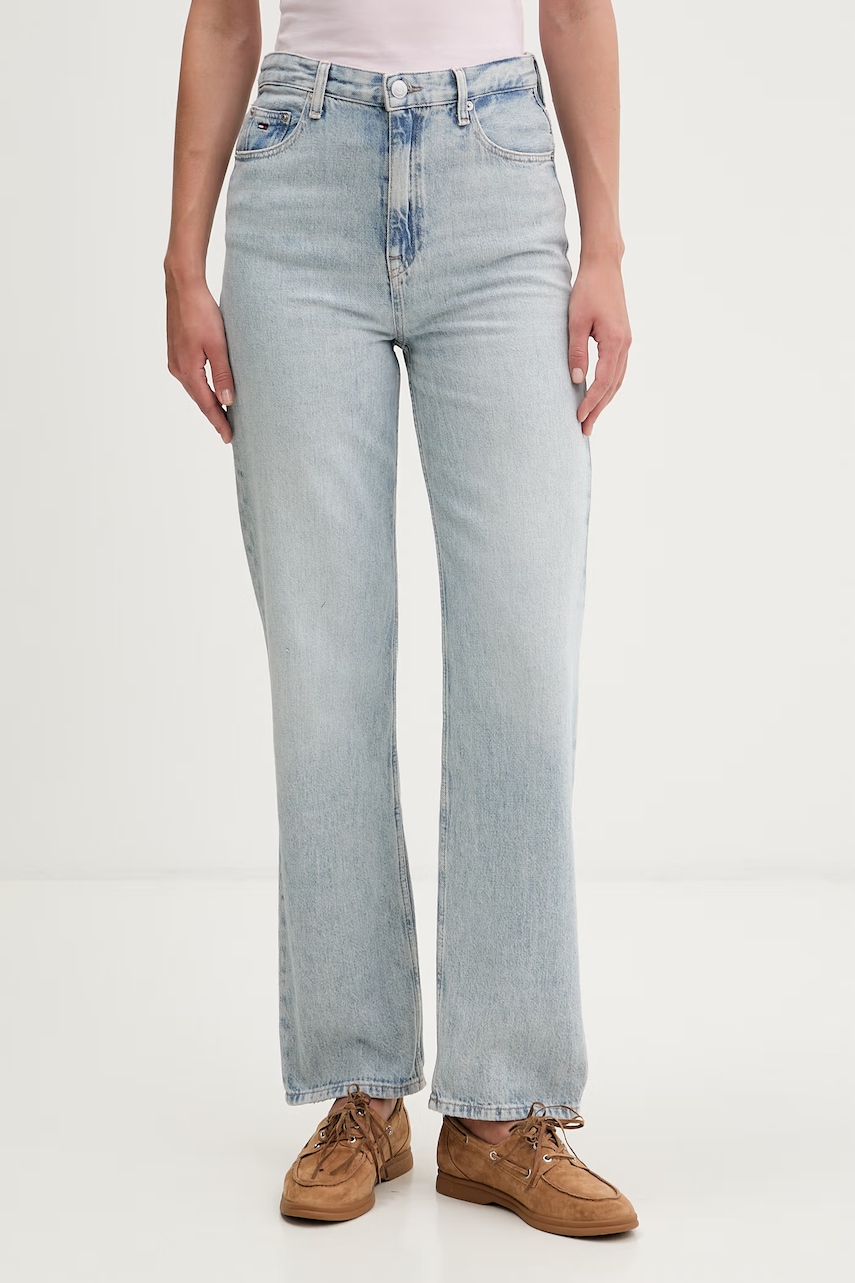 Tommy Jeans blugi straight pentru femei