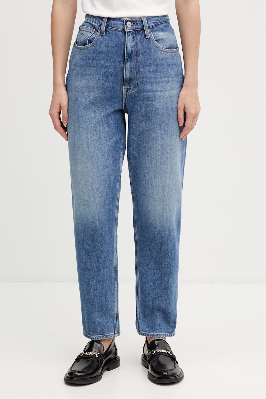 Tommy Jeans blugi mom fit pentru femei