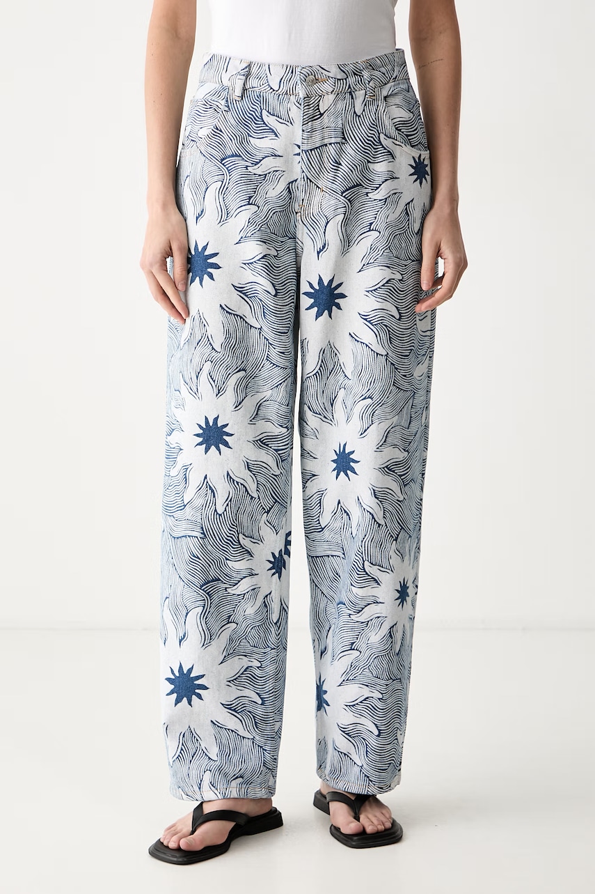 Never Fully Dressed jeansy relaxed fit damskie