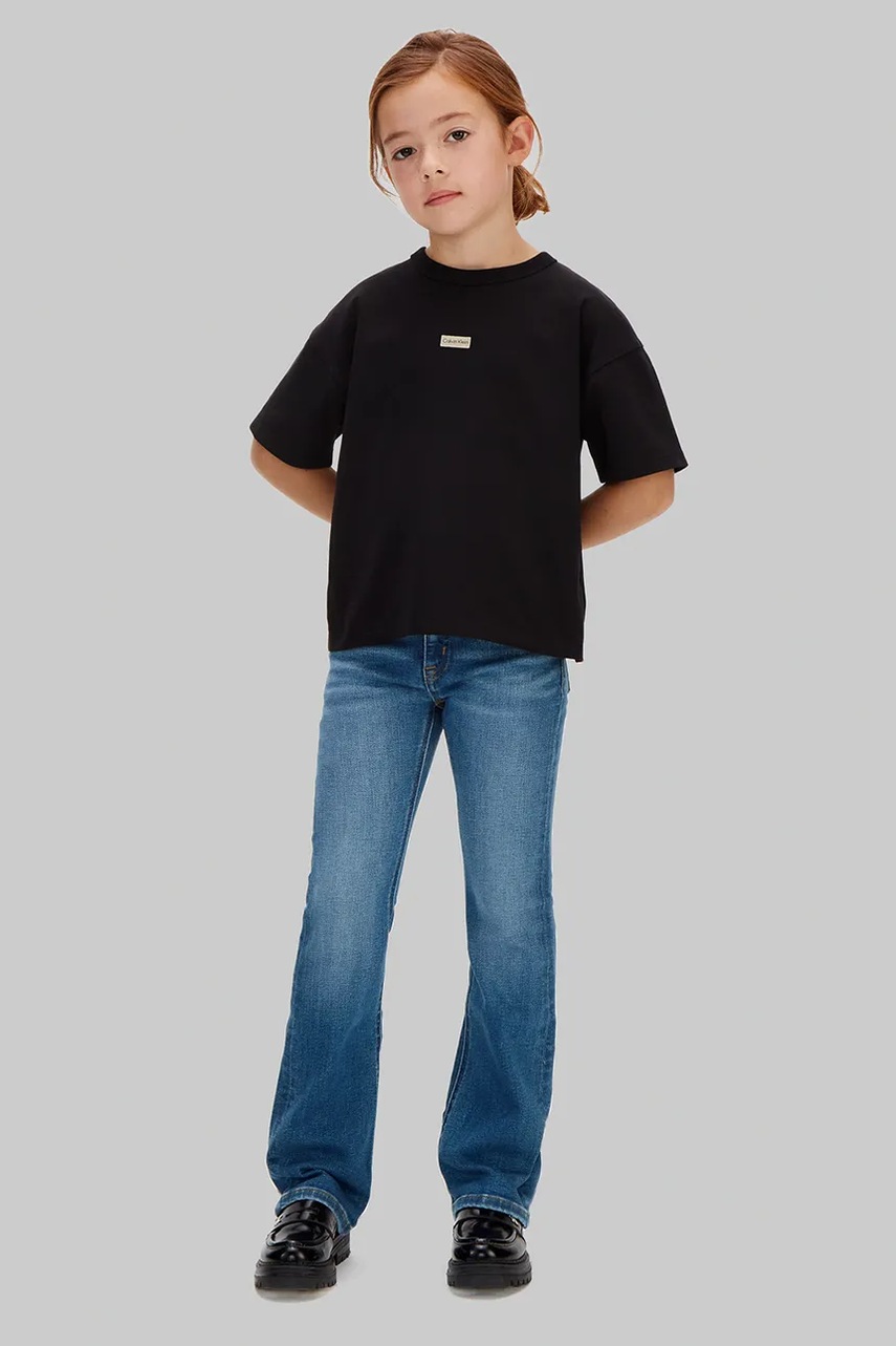 Levně Dětské rifle Calvin Klein Jeans MR FLARE IG0IG03087