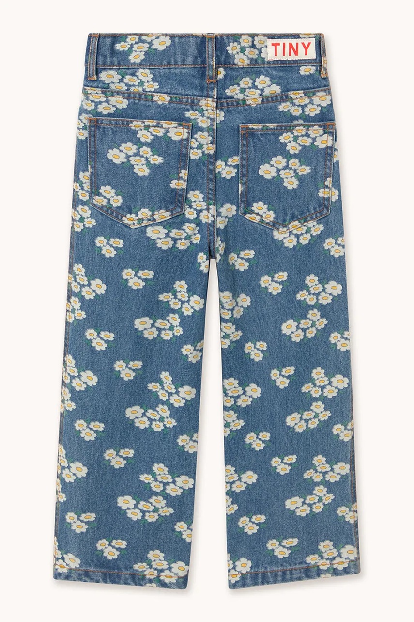 Tinycottons Dětské rifle Tinycottons BLOSSOMS DENIM JEANS (obrázek 3)