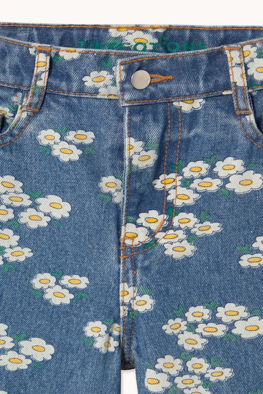 Tinycottons Dětské rifle Tinycottons BLOSSOMS DENIM JEANS (obrázek 4)