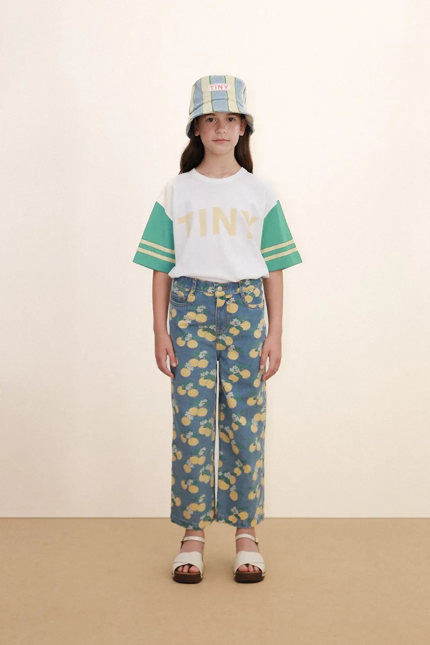 Παιδικά τζιν Tinycottons ORANGES DENIM JEANS
