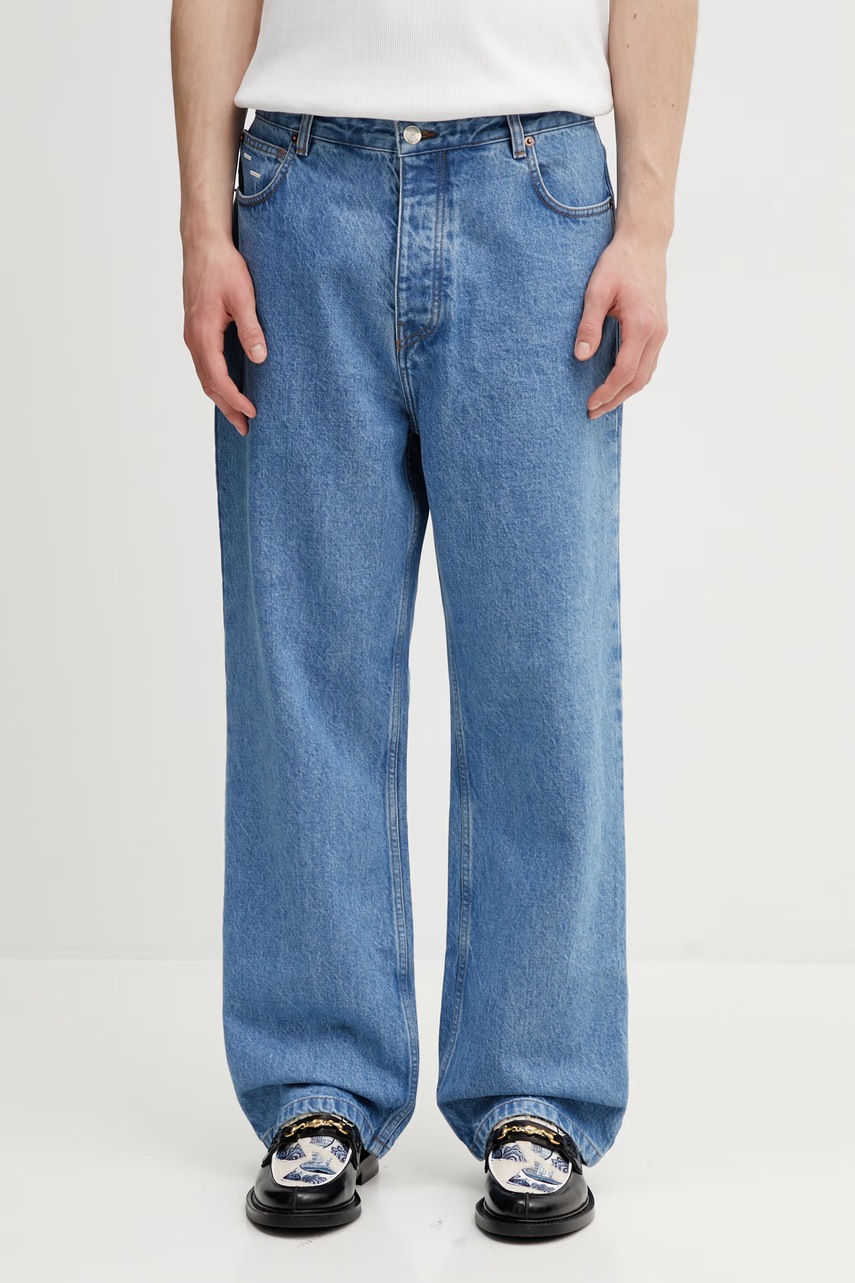 Filling Pieces Washed jeansy relaxed fit męskie