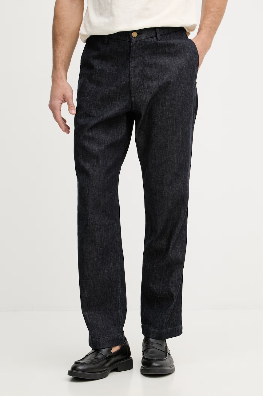 United Colors of Benetton pantaloni straight pentru bărbați, cu bumbac