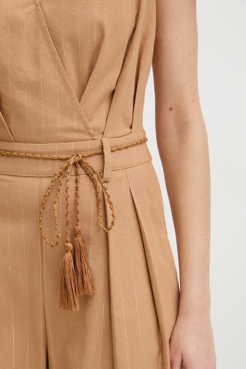 Overal ze lněné směsi Twinset (obrázek 5)