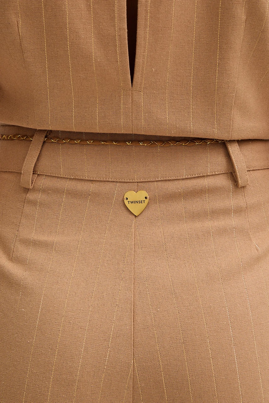 Overal ze lněné směsi Twinset (obrázek 6)