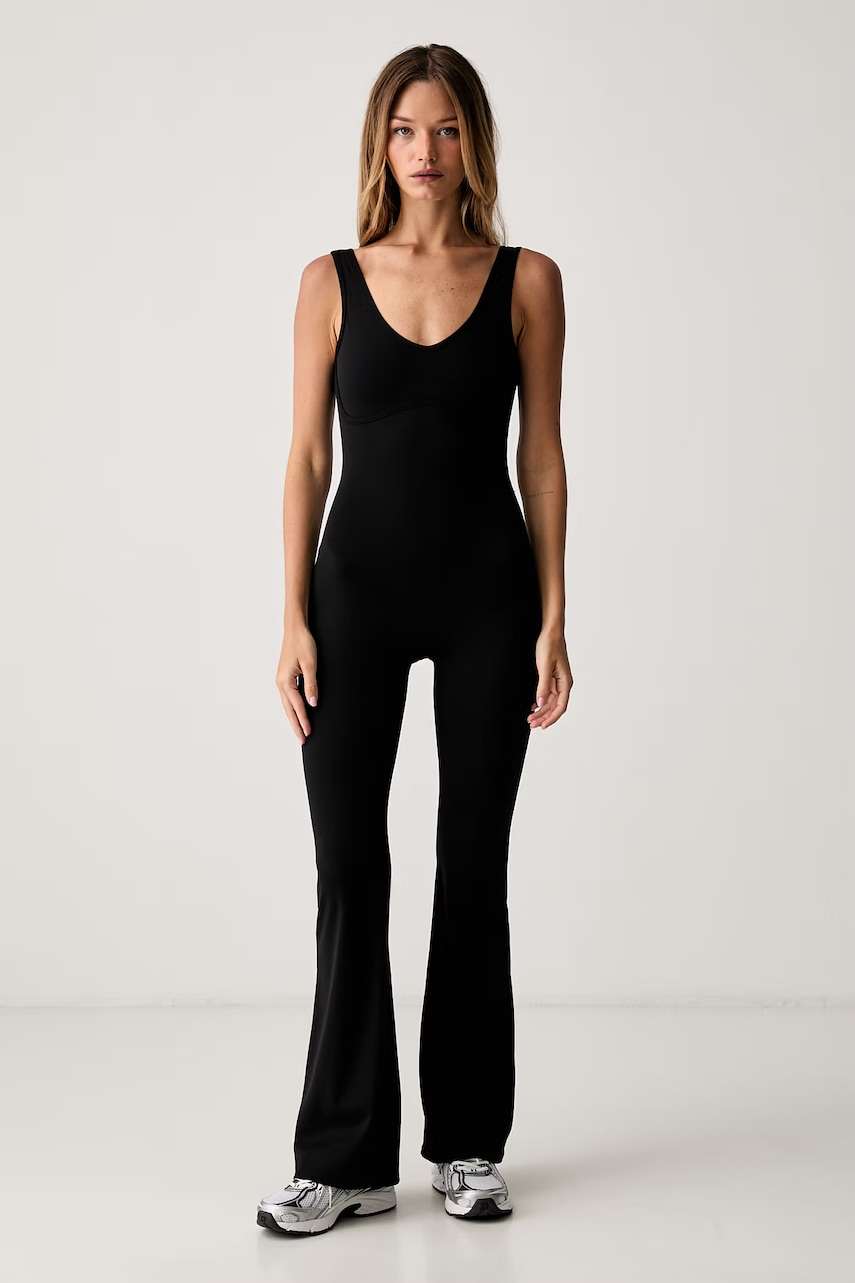 Le Privé salopetă pentru femei COMFORT FLARE JUMPSUIT Le Privé salopetă pentru femei COMFORT FLARE JUMPSUIT