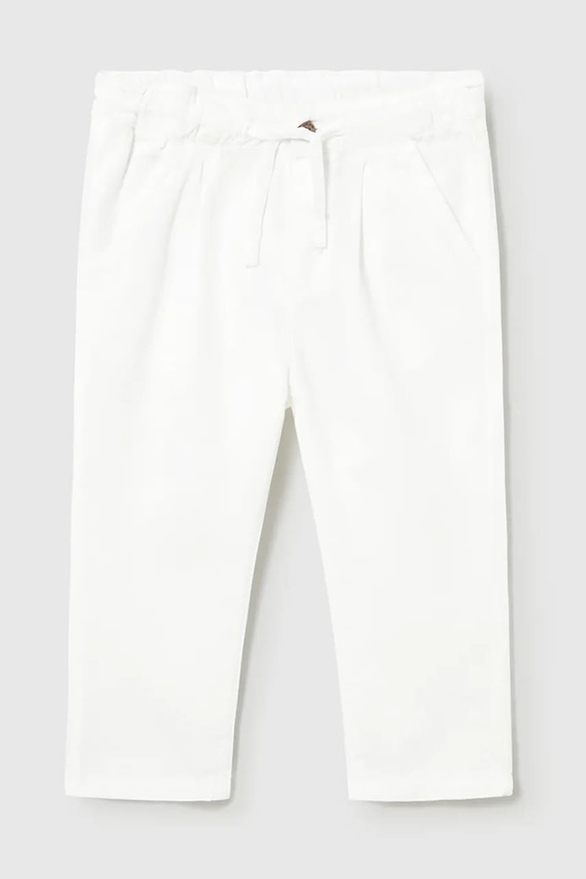 Mayoral pantaloni din amestec de in pentru bebe