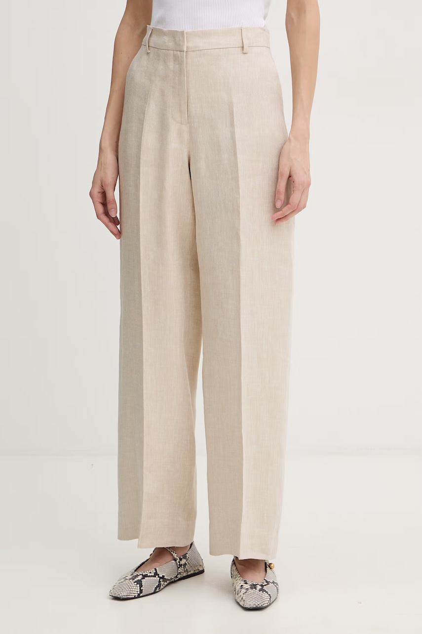 Weekend Max Mara παντελόνι Γυναικείο λινό MALIZIA