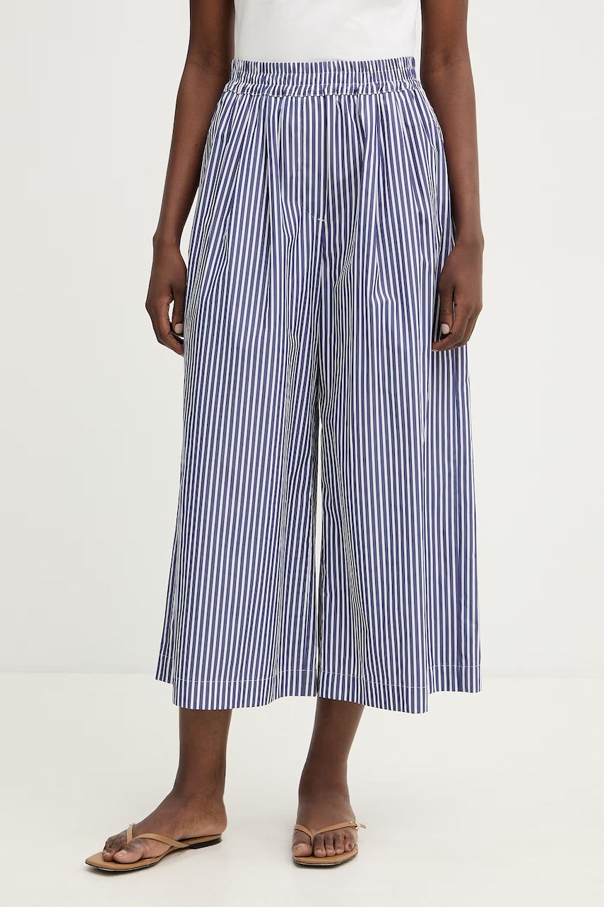 Γυναικεία υφασμάτινα παντελόνια weekend max mara σε μπλε