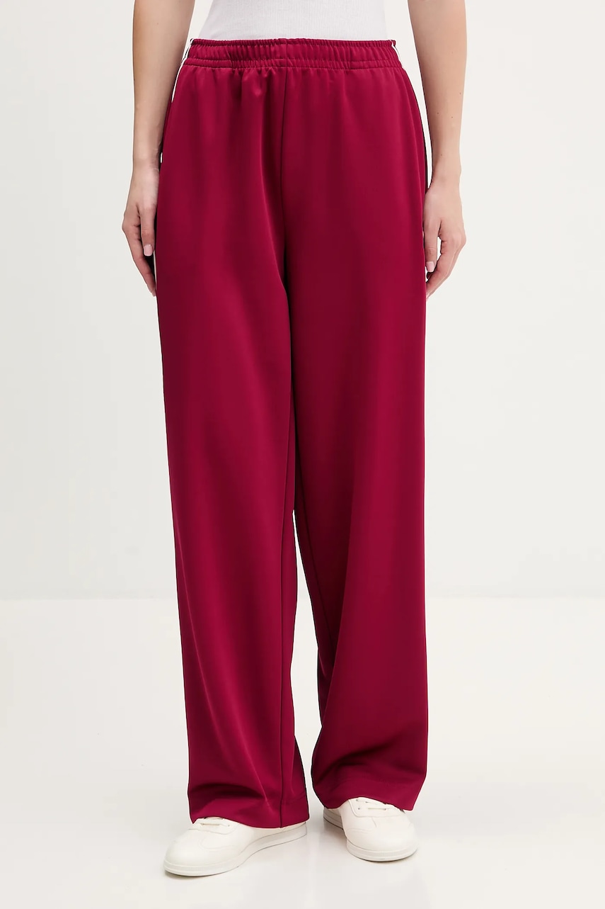 Tommy Jeans pantaloni de trening culoarea bordo, uni, DW0DW22633