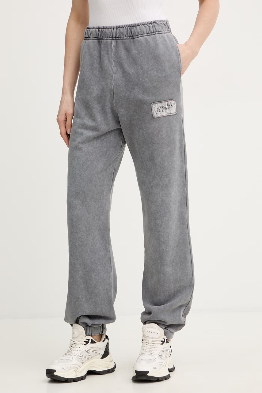 Pinko pantaloni de trening din bumbac