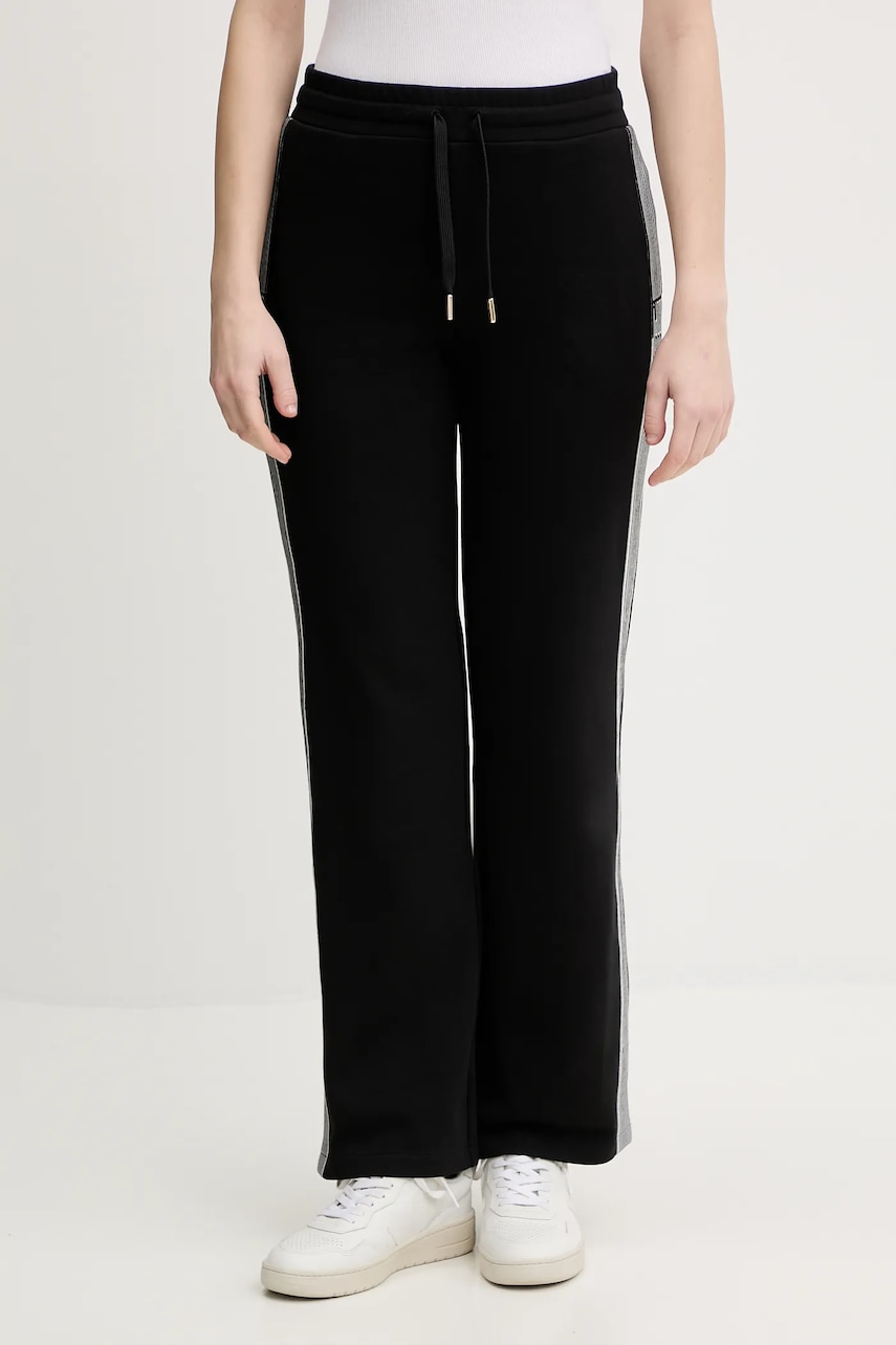 Joop! pantaloni de trening culoarea negru, cu imprimeu, 30100028