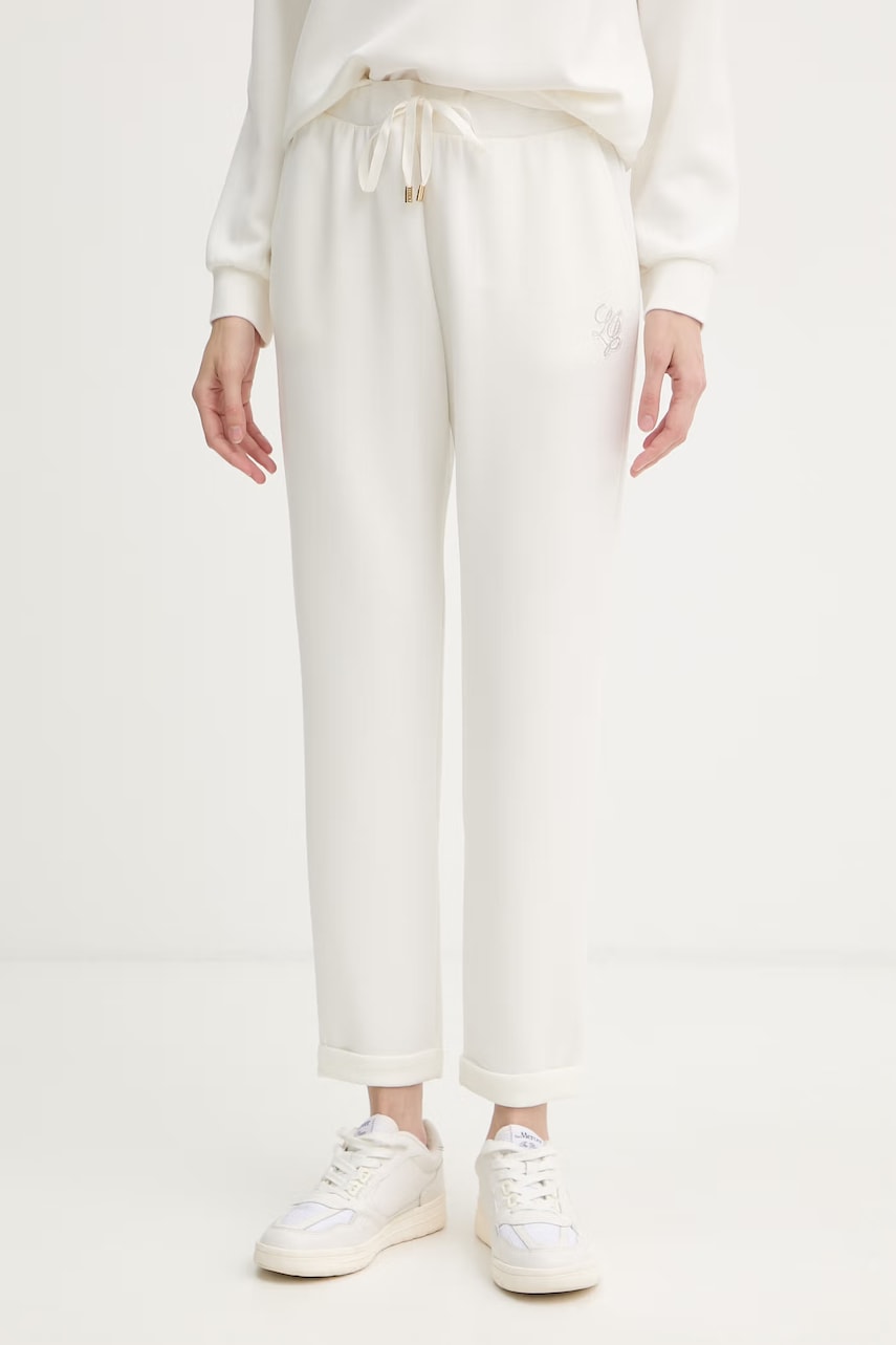 Liu Jo pantaloni de trening pentru femei, cu modal