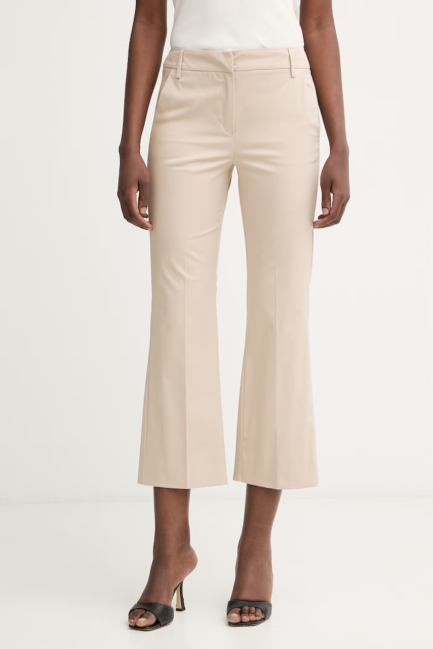 Marella pantaloni femei cu bumbac Emme by Marella