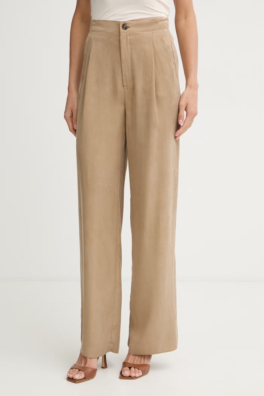 Marella pantaloni pentru femei, cu lyocell Emme by Marella
