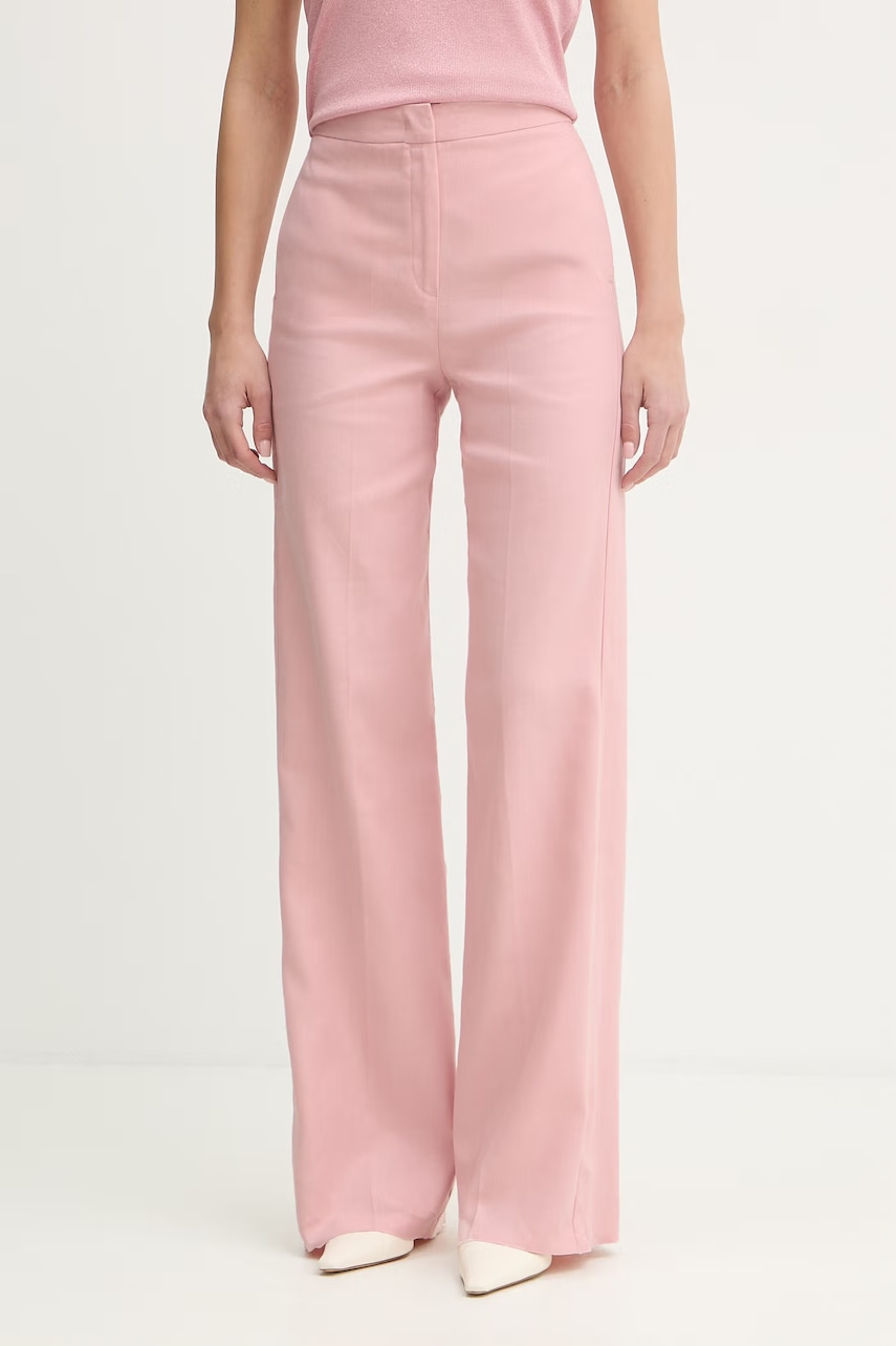 iBlues pantaloni drepți de damă din amestec de in CANALE