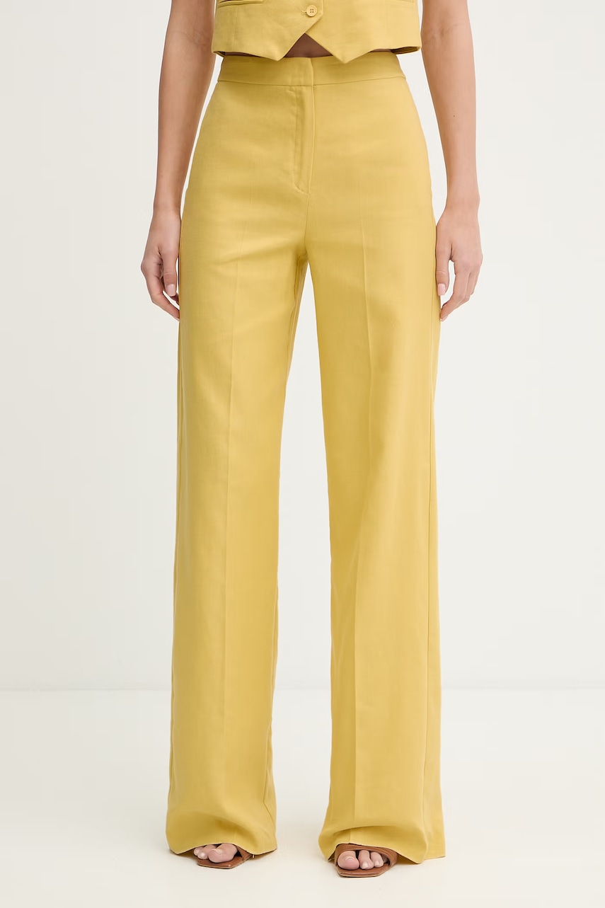 iBlues pantaloni straight de damă cu amestec de in CANALE