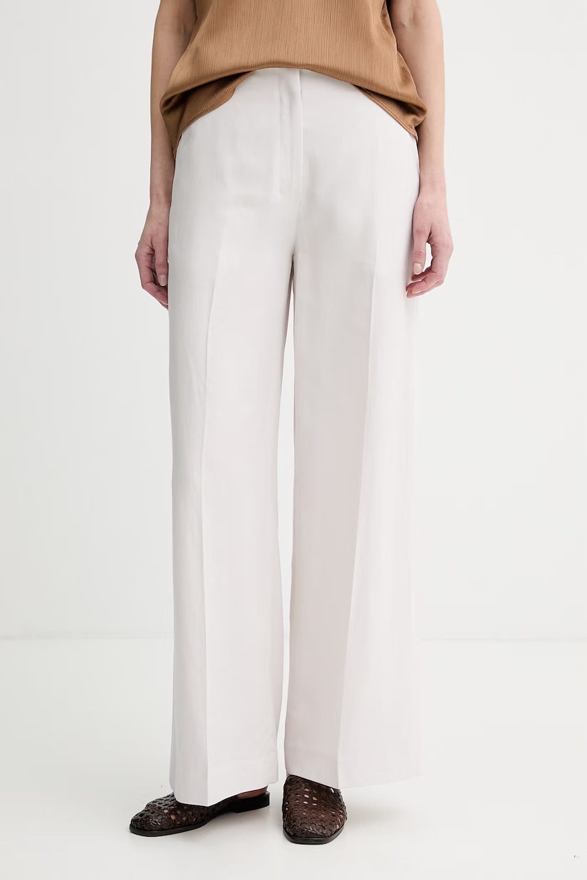 Calvin Klein pantaloni de damă cu lyocell