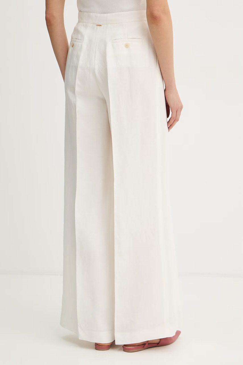 Kalhoty s příměsí lnu Twinset (obrázek 3)