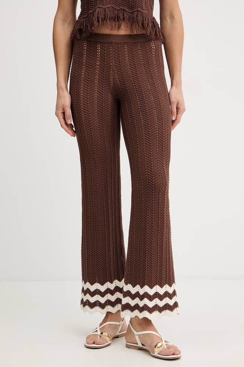 Βαμβακερό παντελόνι Twinset