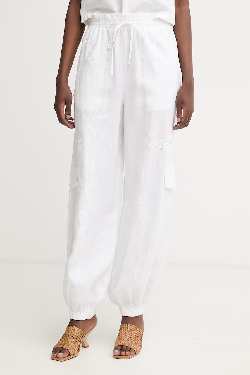 Twinset pantaloni pentru femei, din in