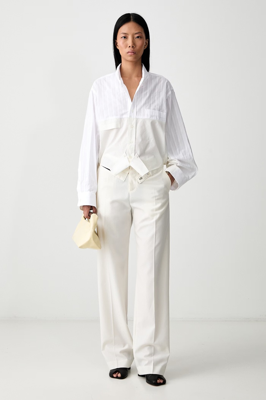 MM6 Maison Margiela MM6 Maison Margiela παντελόνι γυναικείο με μαλλί - 2
