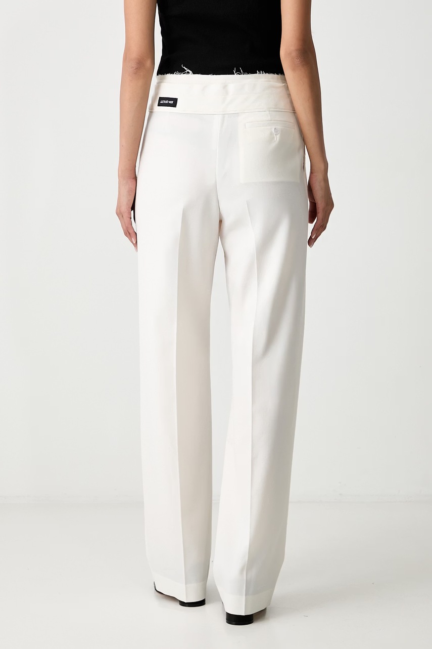 MM6 Maison Margiela MM6 Maison Margiela παντελόνι γυναικείο με μαλλί - 3