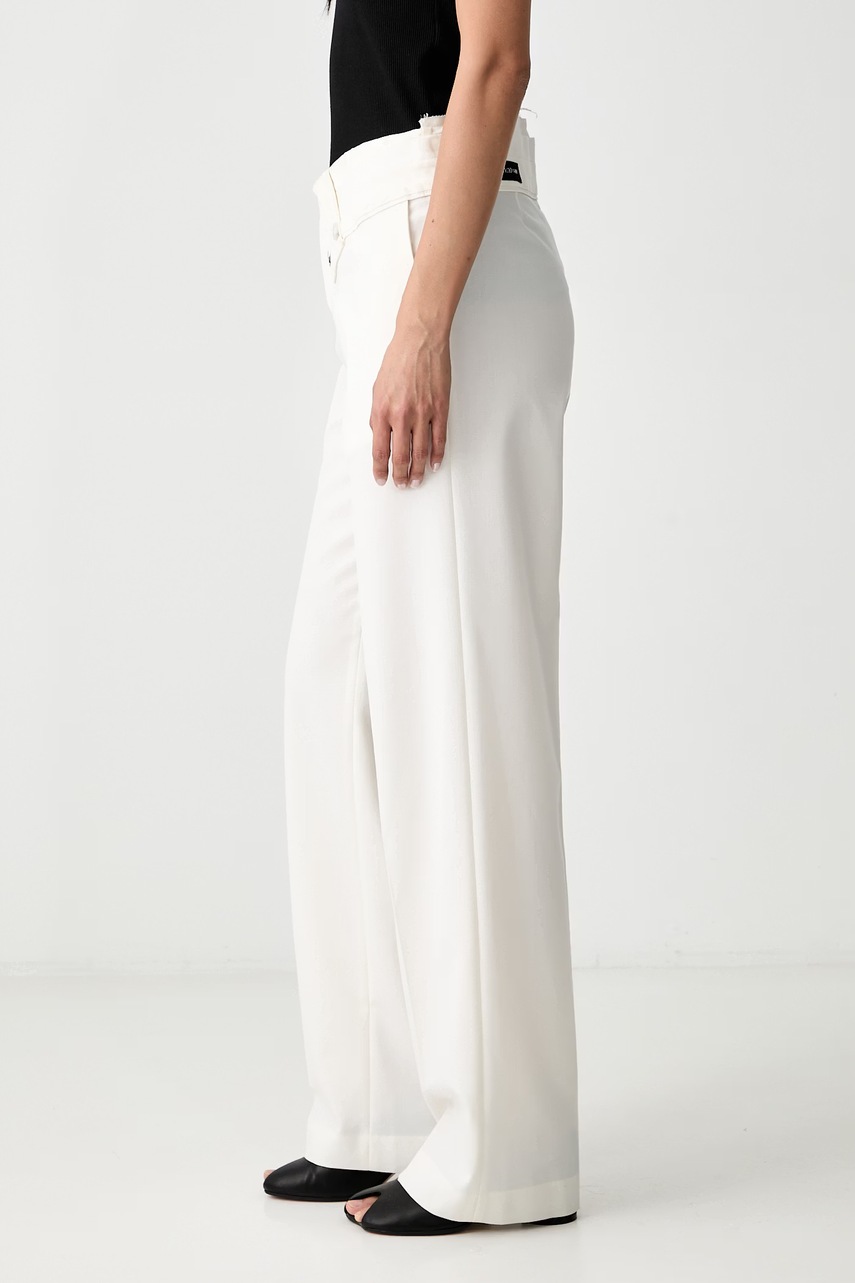 MM6 Maison Margiela MM6 Maison Margiela παντελόνι γυναικείο με μαλλί - 4