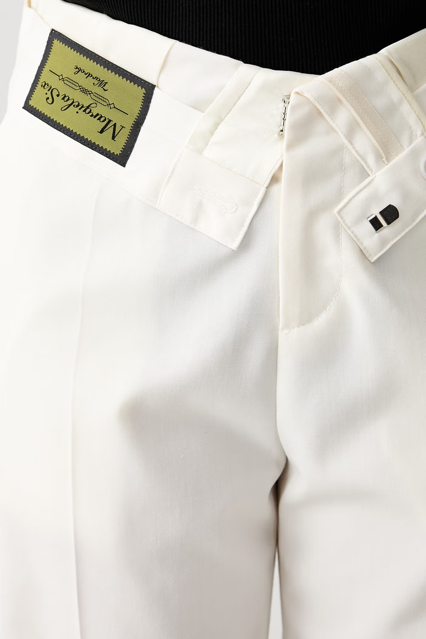 MM6 Maison Margiela MM6 Maison Margiela παντελόνι γυναικείο με μαλλί - 5