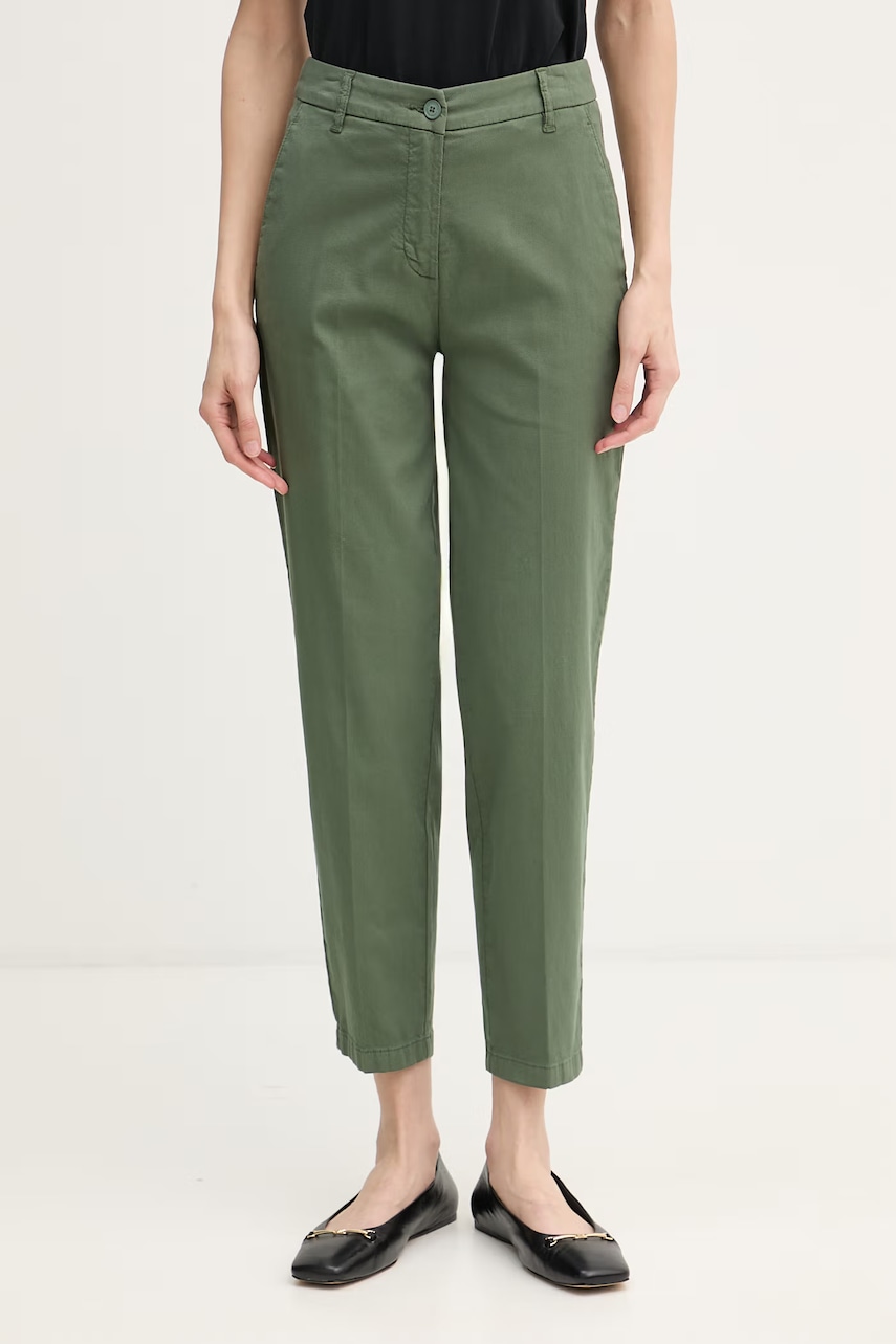 United Colors of Benetton Παντελόνι Γυναικεία από βαμβάκι με ελαστάν 4CDRDF0AV πράσινο 34,38,40,42,36