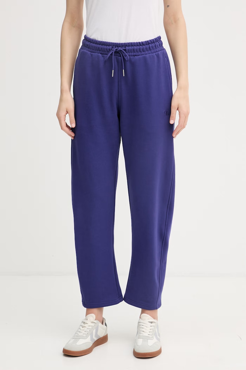 Calvin Klein Jeans pantaloni de trening pentru femei, din bumbac