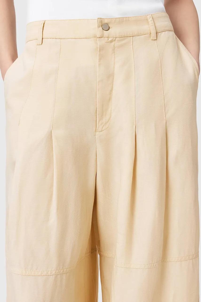 Kalhoty s příměsí lnu AllSaints SHERELL (obrázek 4)
