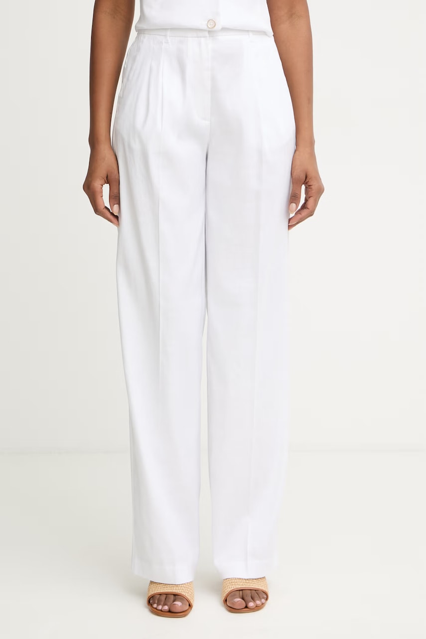 Guess pantaloni straight de damă cu in CARLA