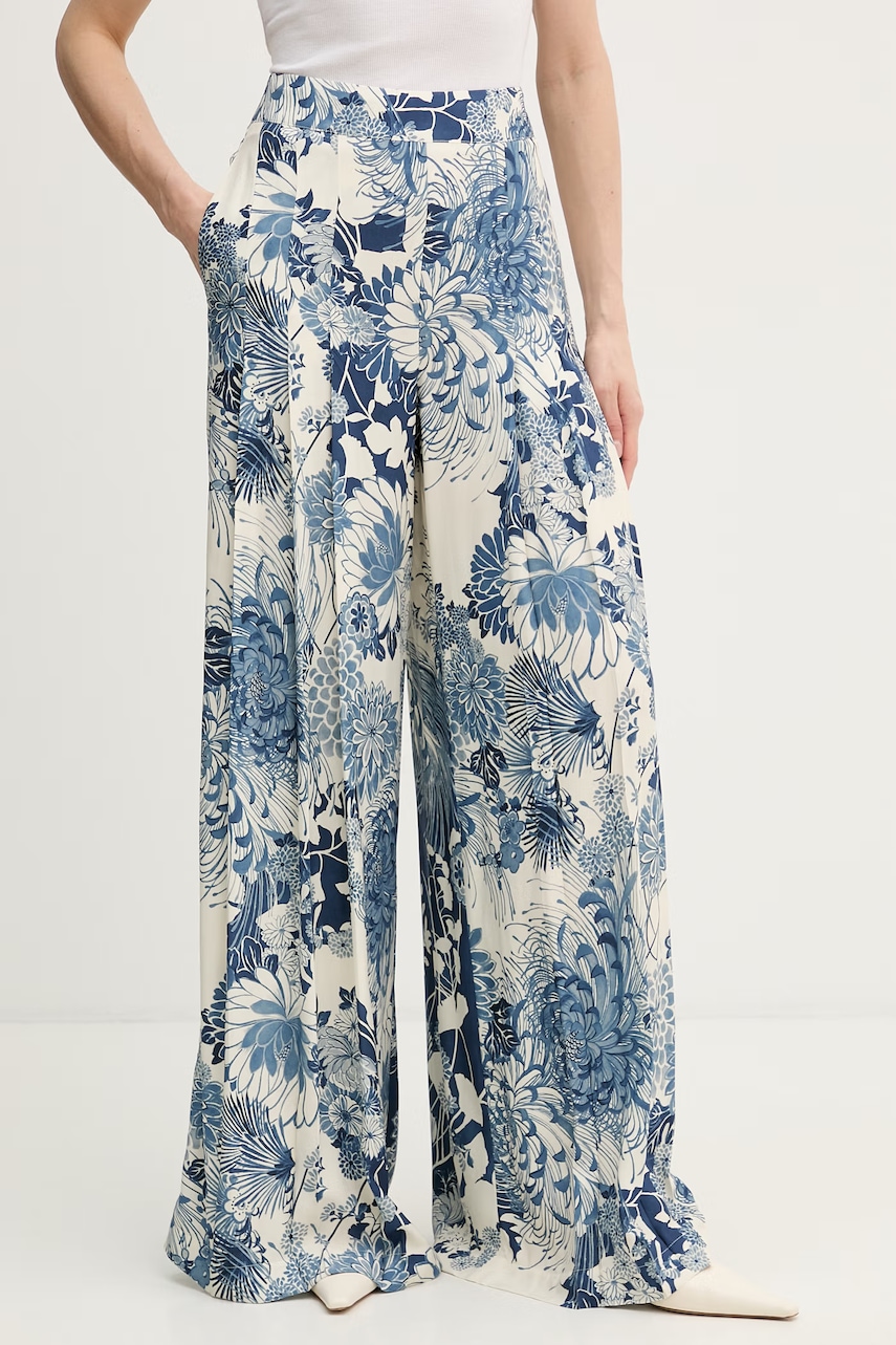 Γυναικεία υφασμάτινα παντελόνια guess σε μπλε