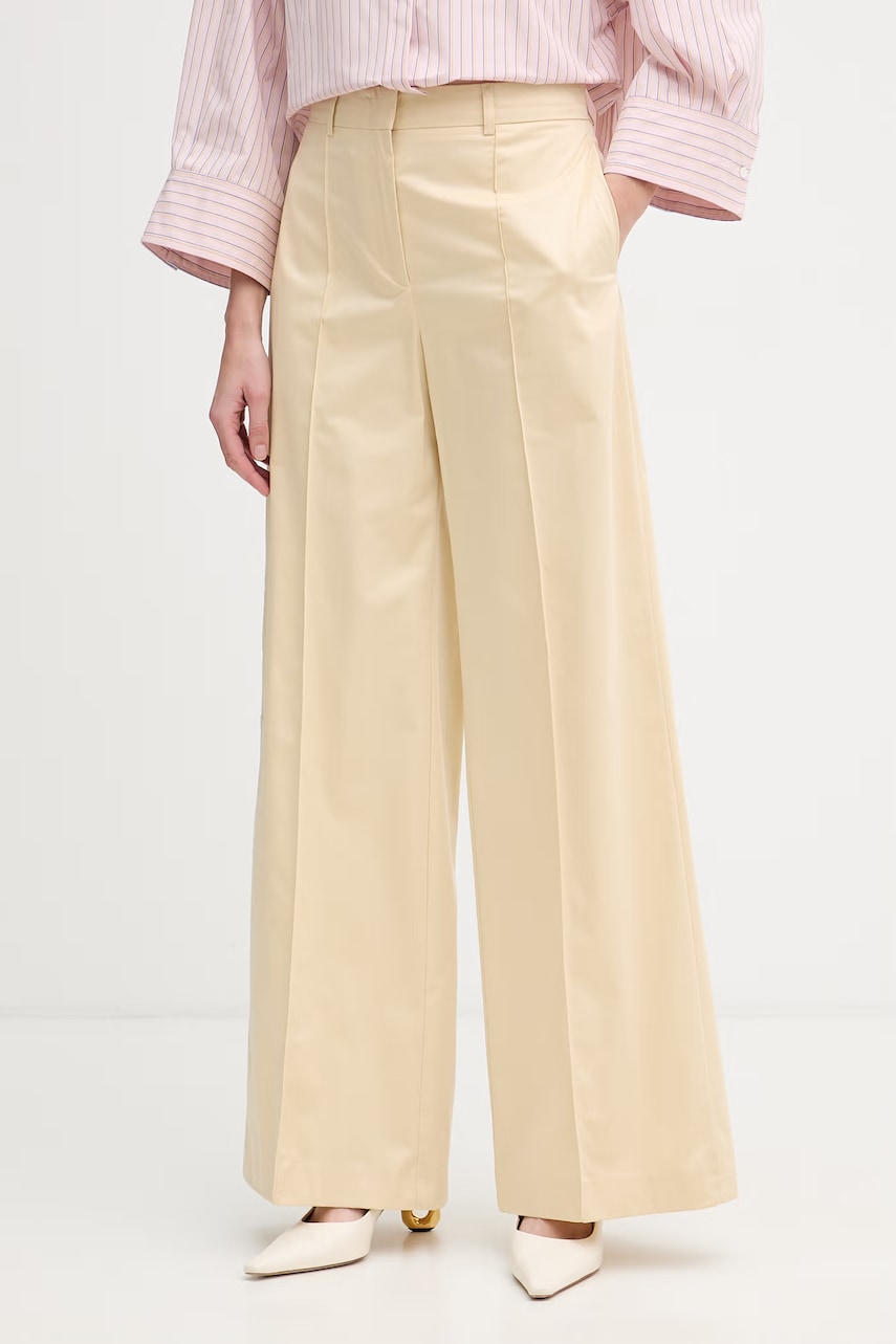 Max&Co. pantaloni pentru femei, din bumbac cu elastan MCOVERTICE