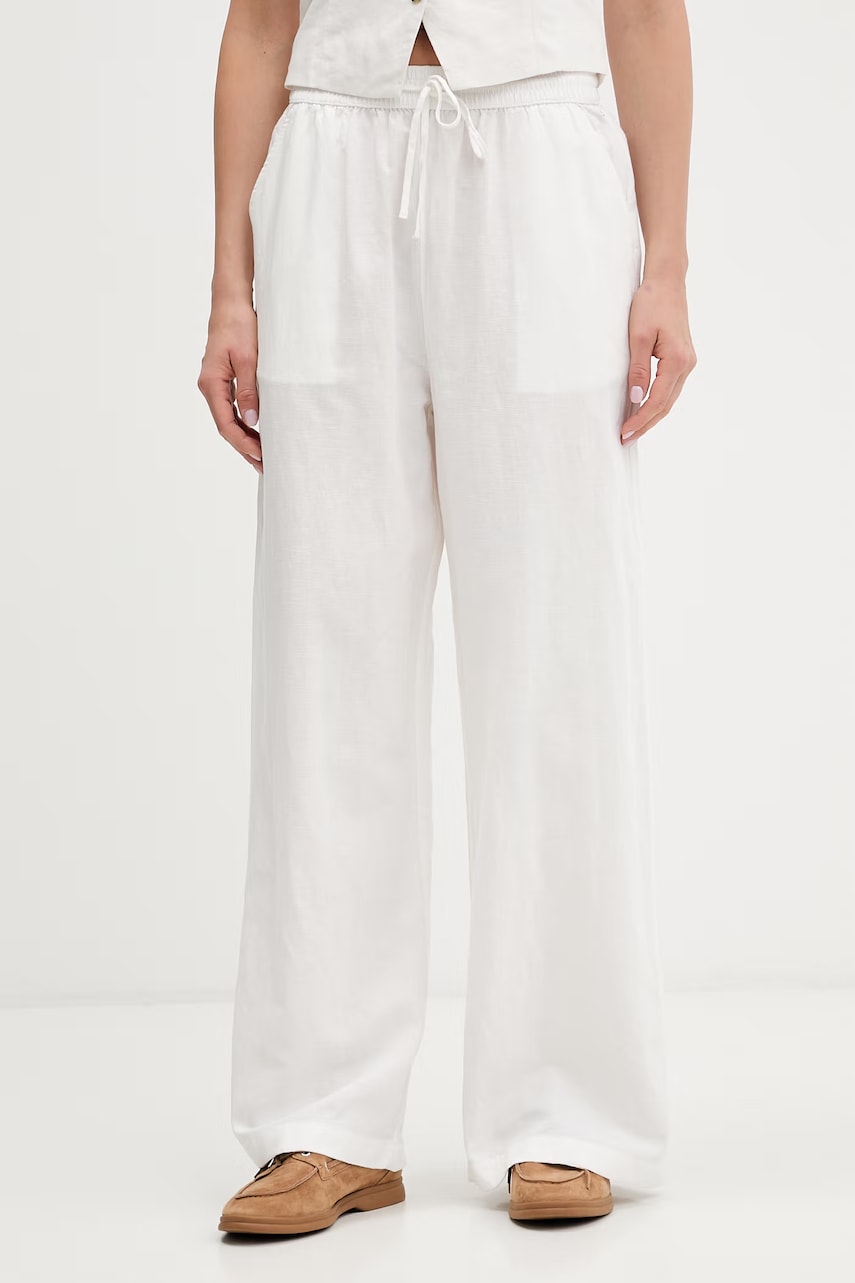 Tommy Jeans pantaloni de damă din in