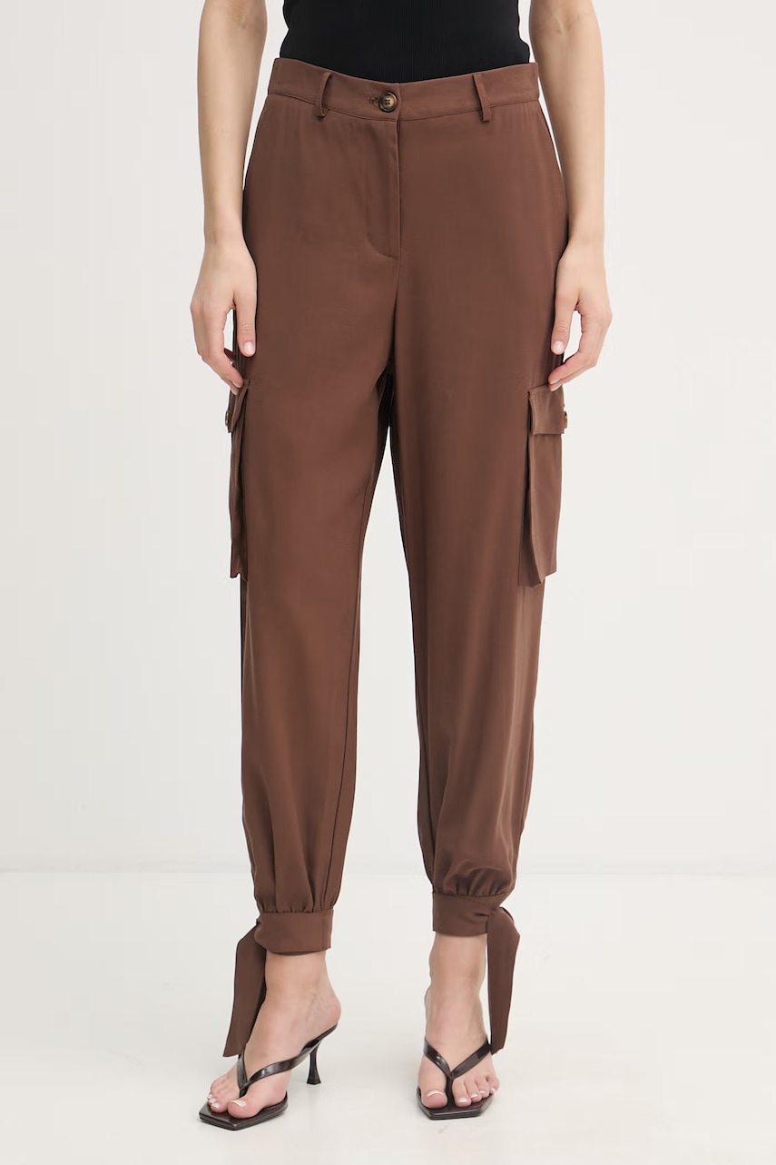 Gaudi pantaloni cargo pentru femei, cu vâscoză